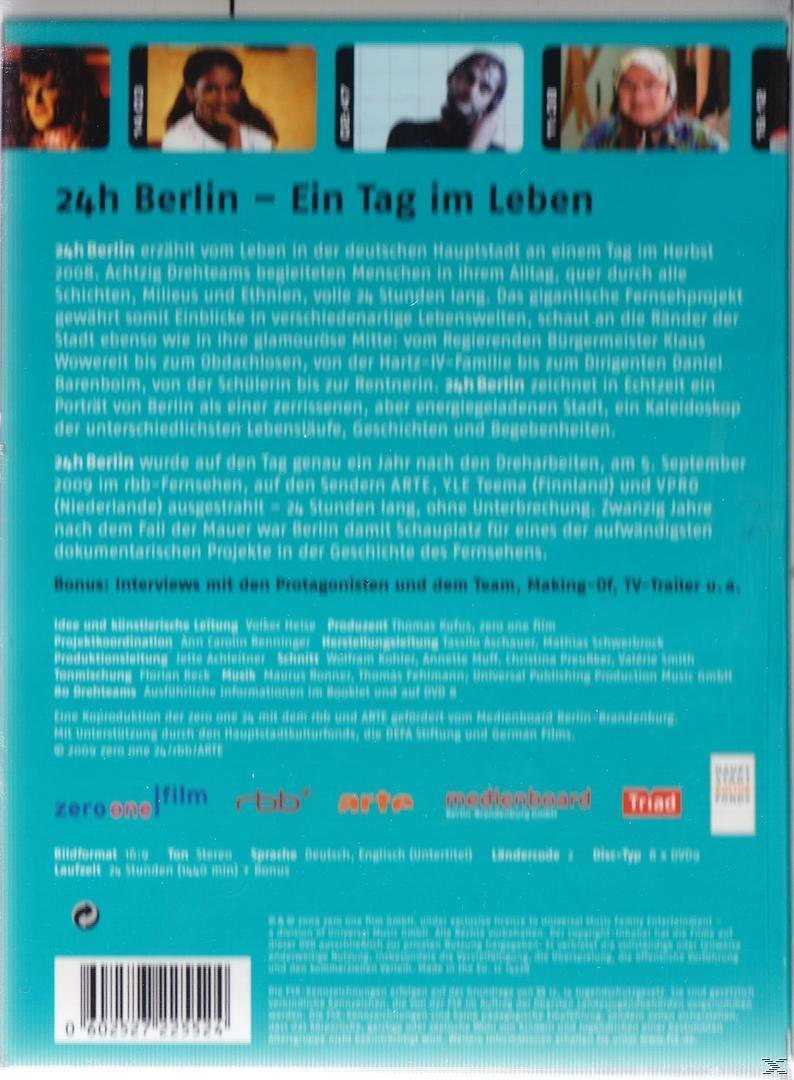 DVD-Cover mit Text und mehreren Fotos von Menschen, eine Dokumentation über Berlin.