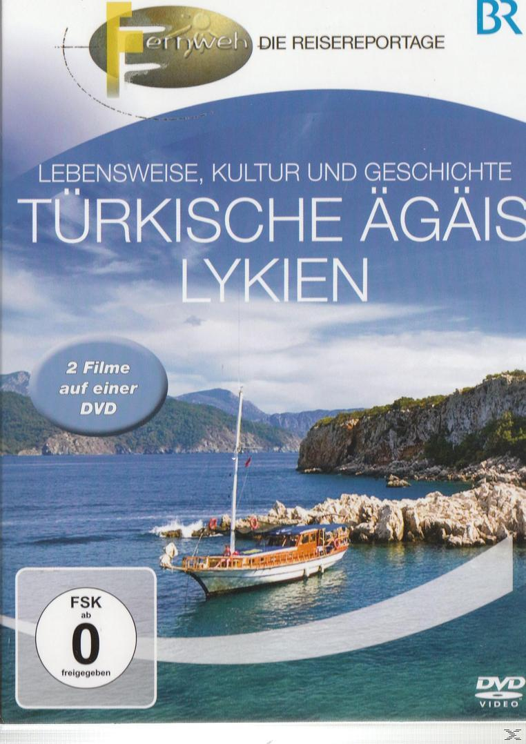 DVD-Cover von 'Türkische Ägäis Lykien'. Ein Boot segelt auf blauem Wasser. Der Himmel ist blau.