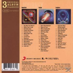 CD-Cover für Journey's 3 Original Album Classics, mit Album-Art und Titellisten.