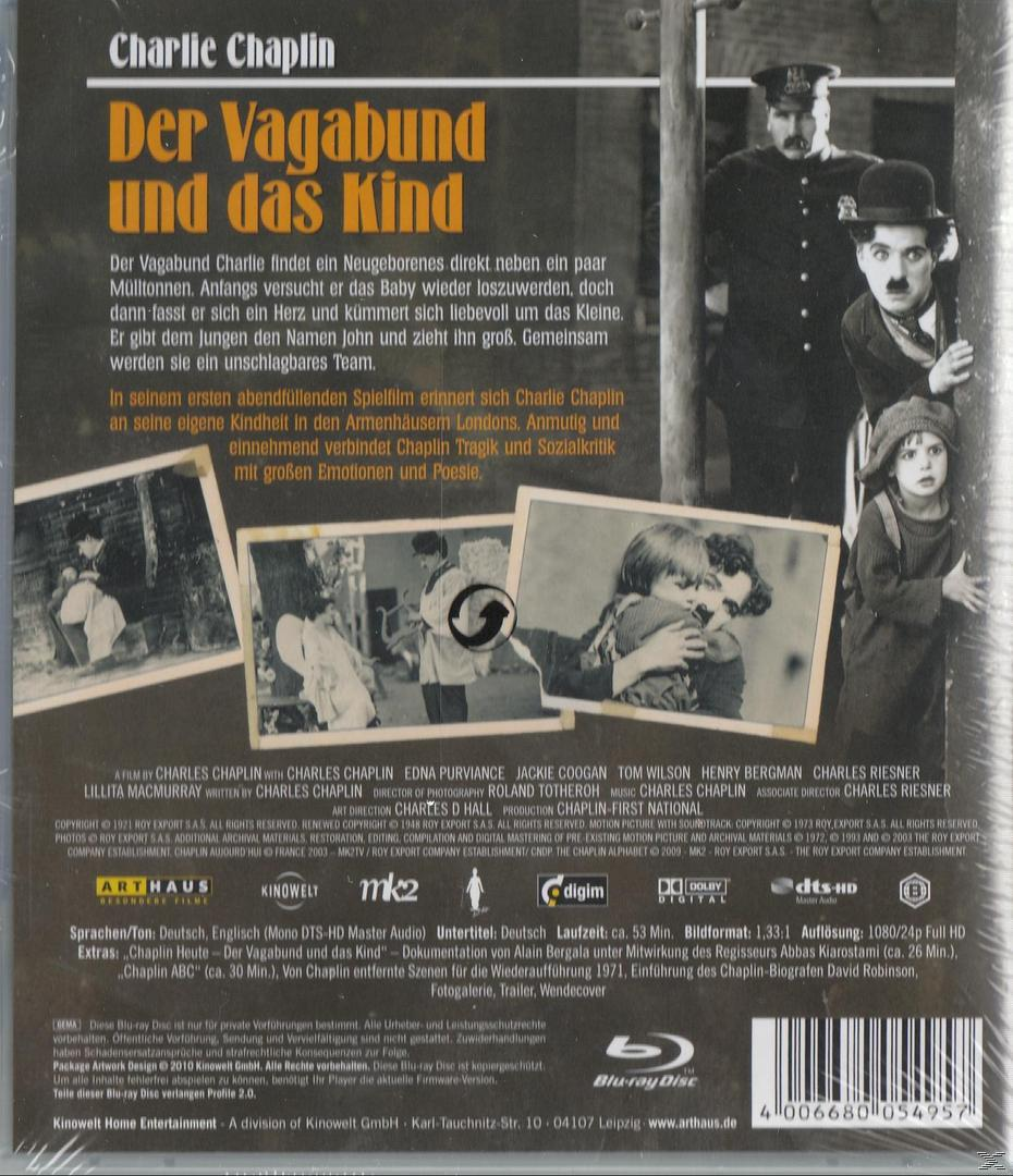 DVD-Cover: Charlie Chaplin-Film, mit Chaplin und einem Kind, Schwarzweißfoto, Vintage-Stil.