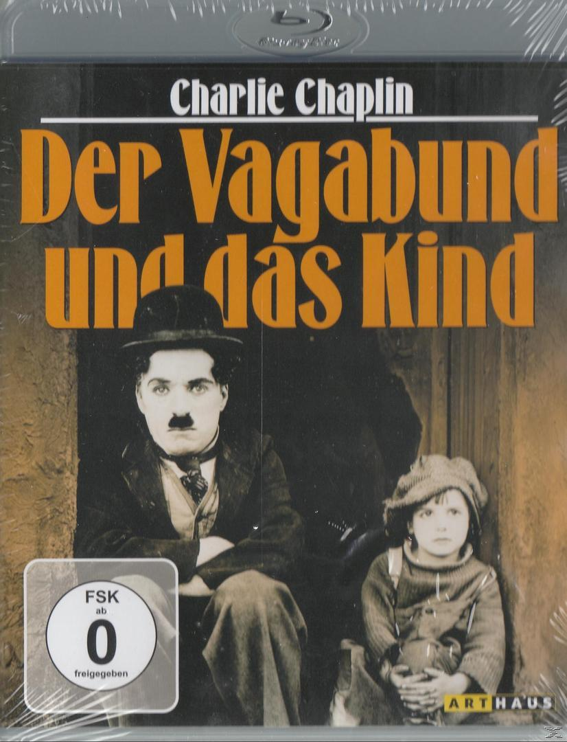 DVD-Cover von 'Der Vagabund und das Kind' mit Charlie Chaplin. Schwarz-Weiß-Foto. Oranger Hintergrund.