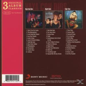 Rückseite einer CD mit Titelliste und Bildern der Bandmitglieder.