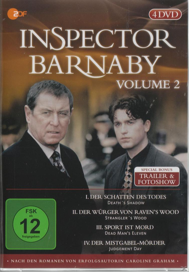 Inspector Barnaby DVD-Cover. Zwei Männer in Anzügen. Text oben und unten. Grünes FSK 12 Logo.