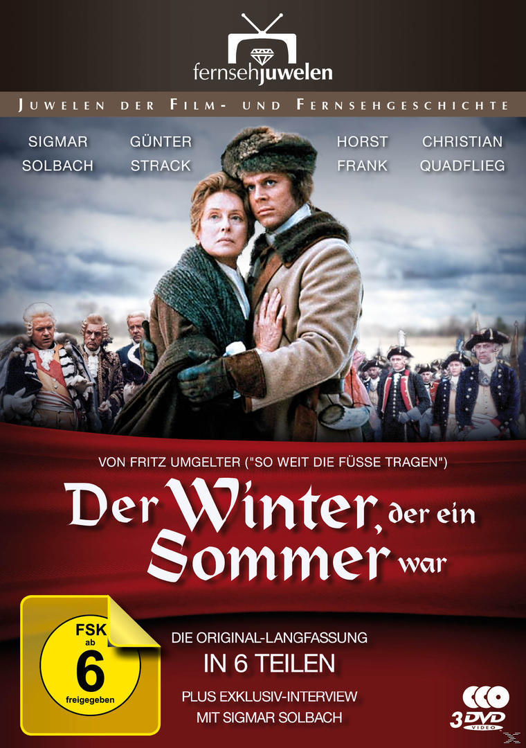 DVD-Cover mit einer Frau und einem Mann in historischer Kleidung. Text: Der Winter, der ein Sommer war.