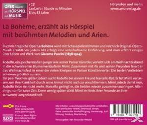 Ein rosa CD-Cover mit Text auf Deutsch, einschließlich Informationen über die Oper.