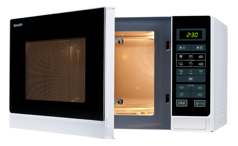 SHARP R 342 WW, Mikrowelle (900 Watt)