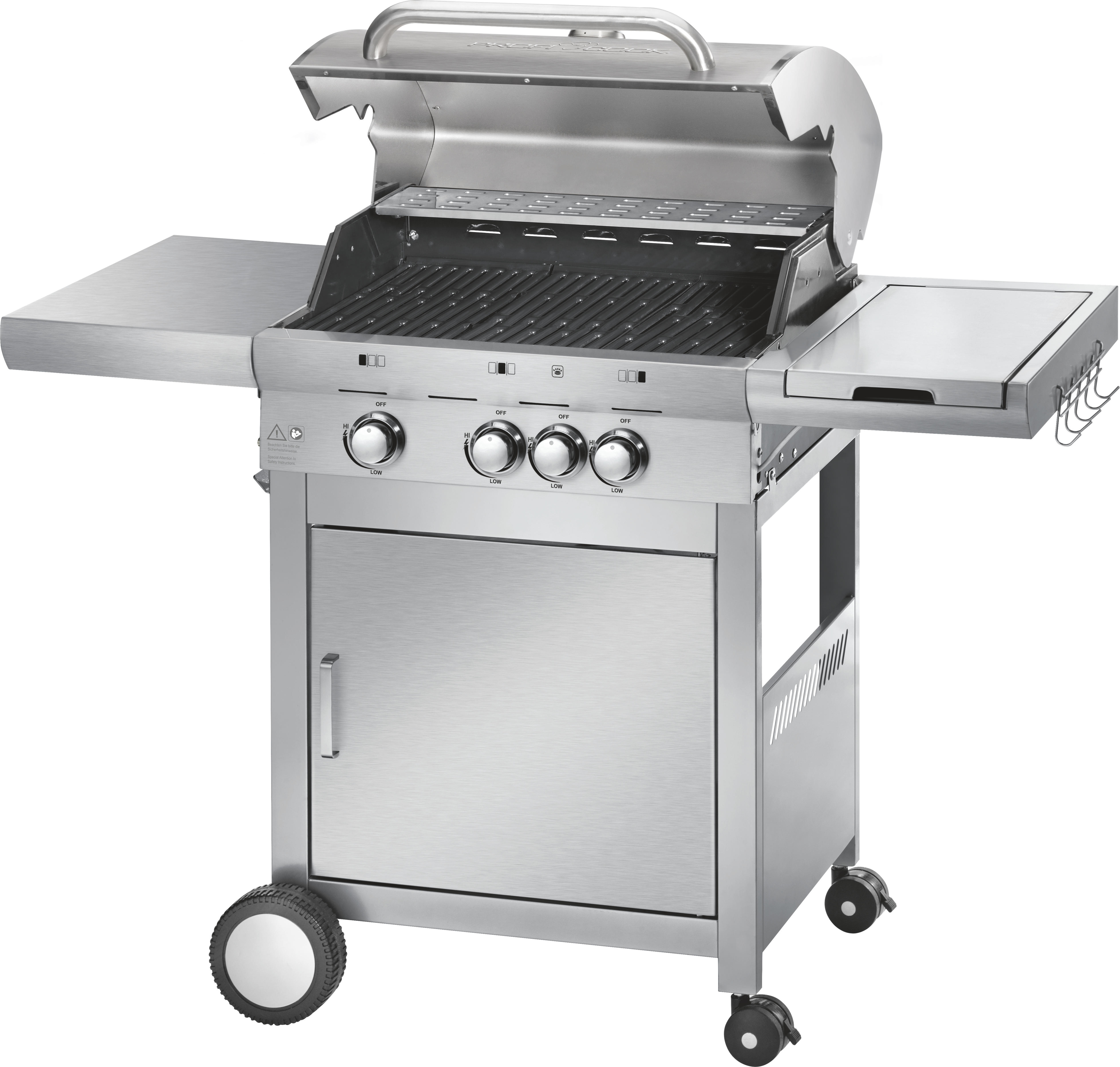 PROFICOOK PC-GG 1058 Gasgrill, Inox (12,6 kW)