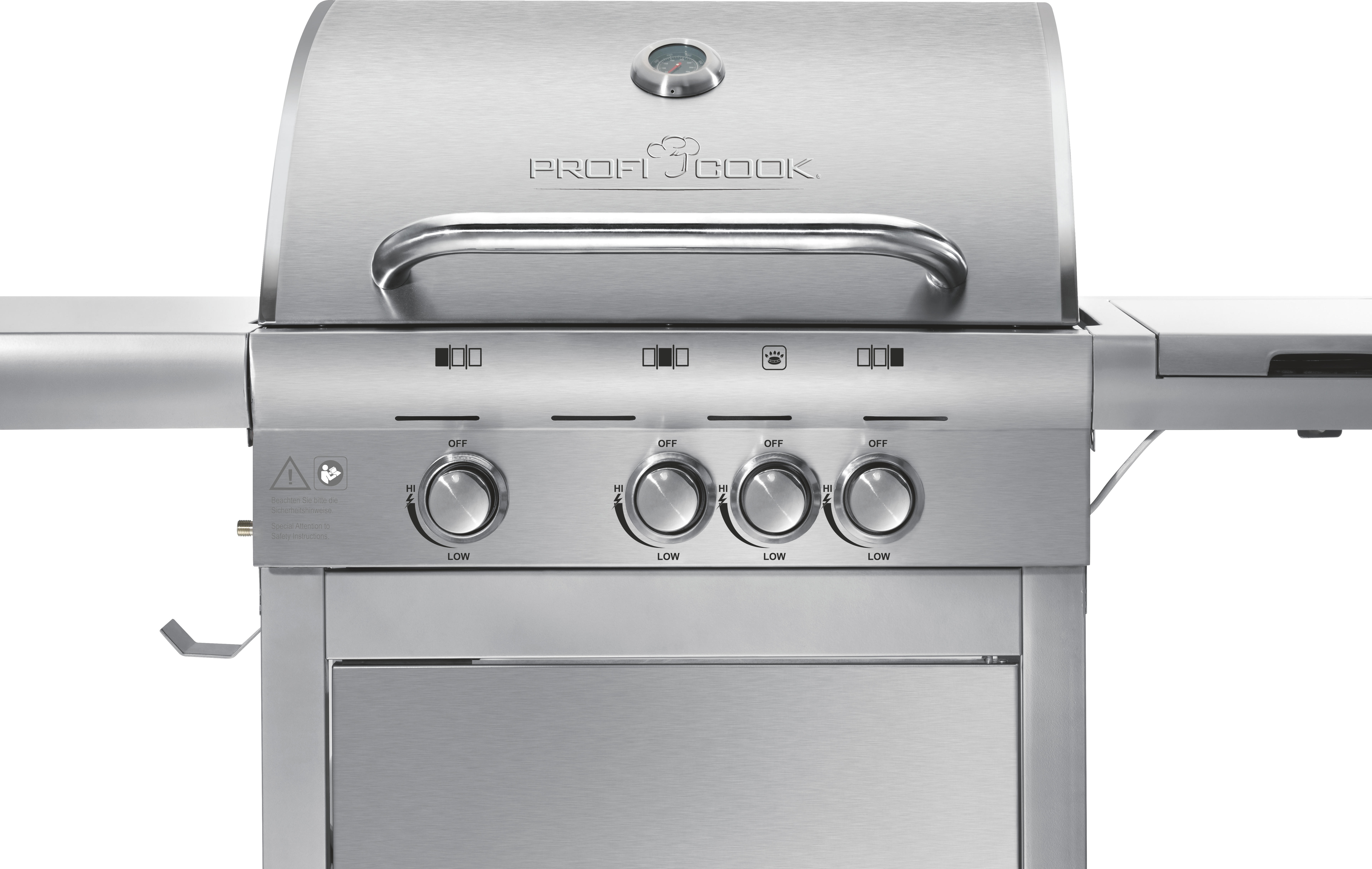PROFICOOK PC-GG 1058 Gasgrill, Inox (12,6 kW)