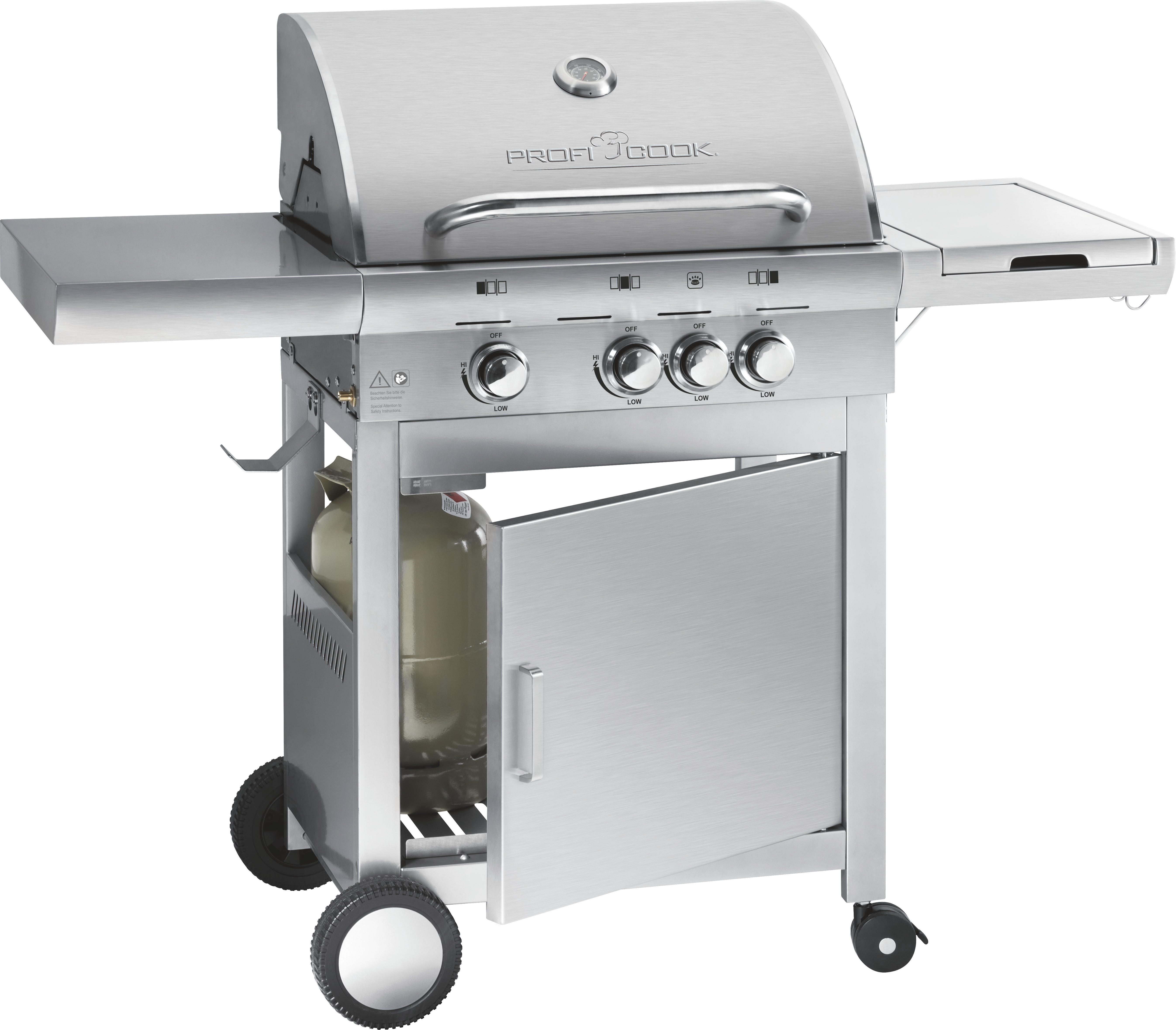 PROFICOOK PC-GG 1058 Gasgrill, Inox (12,6 kW)