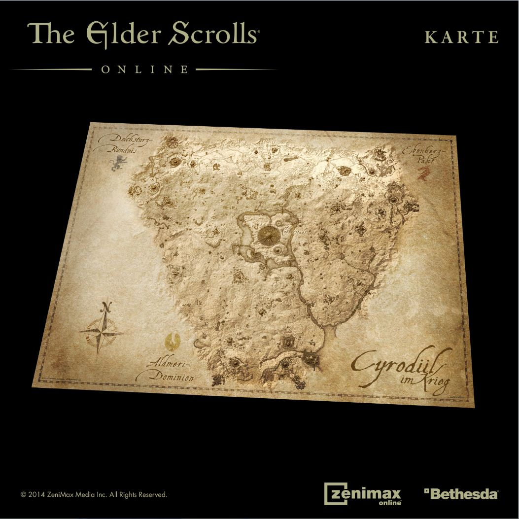 Elder - von [PC] Online Scrolls Karte The (Bonus: Cyrodiil) Gedruckte