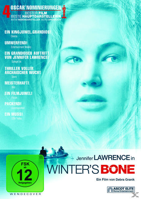 DVD-Cover mit dem Gesicht einer Frau und Text. Text: Winter's Bone.