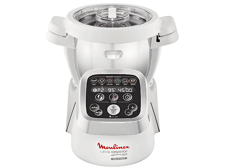 Robot de cocina - Moulinex HF800A13 Cuisine companion, 1550 W, 4.5 L, 6 programas automáticos