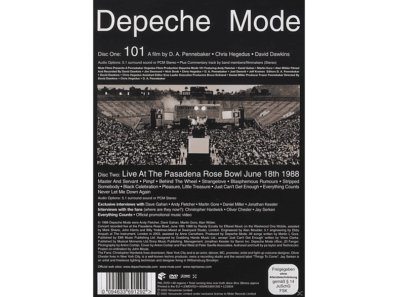 Thumbnail - Depeche Mode - 101 (DVD)