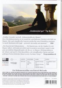 Eine DVD-Hüllenrückseite mit deutschem Text und einem Mann, der die Aussicht betrachtet.