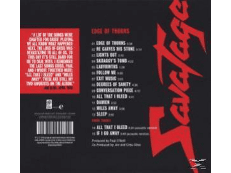 Thumbnail - Savatage - Edge Of Thorns (CD)