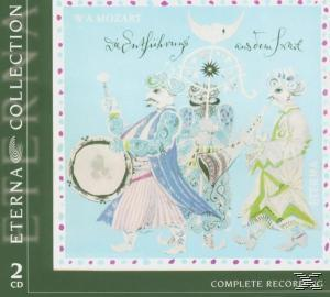 Albumcover mit Cartoonfiguren in Kostümen, hellblauer Hintergrund, Titel oben und Text unten.