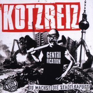 Albumcover: Eine Person mit Totenkopfmaske, mit einem Vorschlaghammer und einer Baustelle.