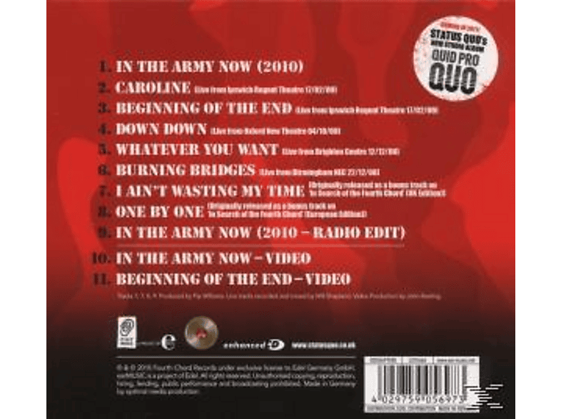 Thumbnail - Status Quo - In The Army Now (2010) (CD EXTRA/Enhanced)