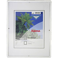HAMA 63020 Rahmenloser Bildhalter "Clip-Fix", Normalglas, 21 x 29,7 cm, DIN A4