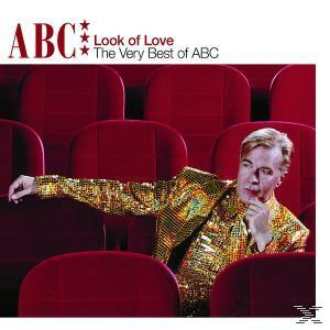 Albumcover von 'ABC Look of Love'. Ein Mann in einer goldenen Paillettenjacke sitzt in roten Theatersesseln.