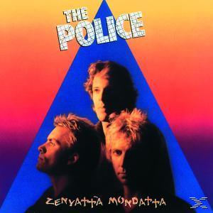 Albumcover für die Band The Police. Der Titel lautet „Zenyatta Mondatta“, mit den Bandmitgliedern.