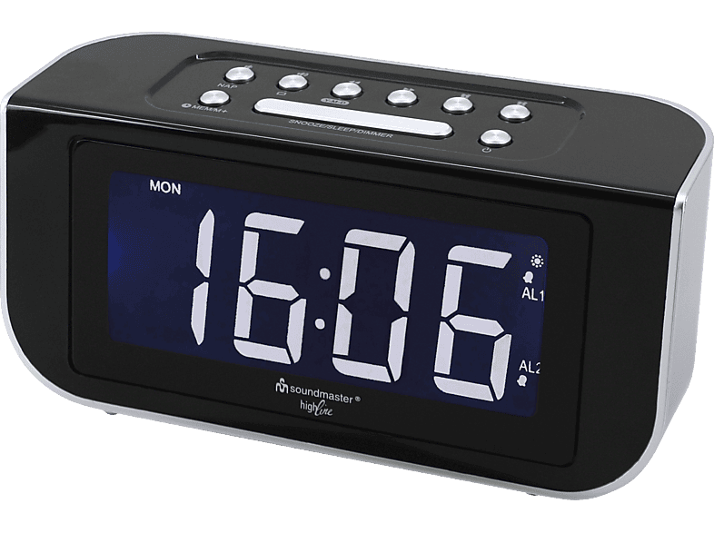 SOUNDMASTER FUR4005 Radio-Uhr, PLL Tuner, FM, Schwarz