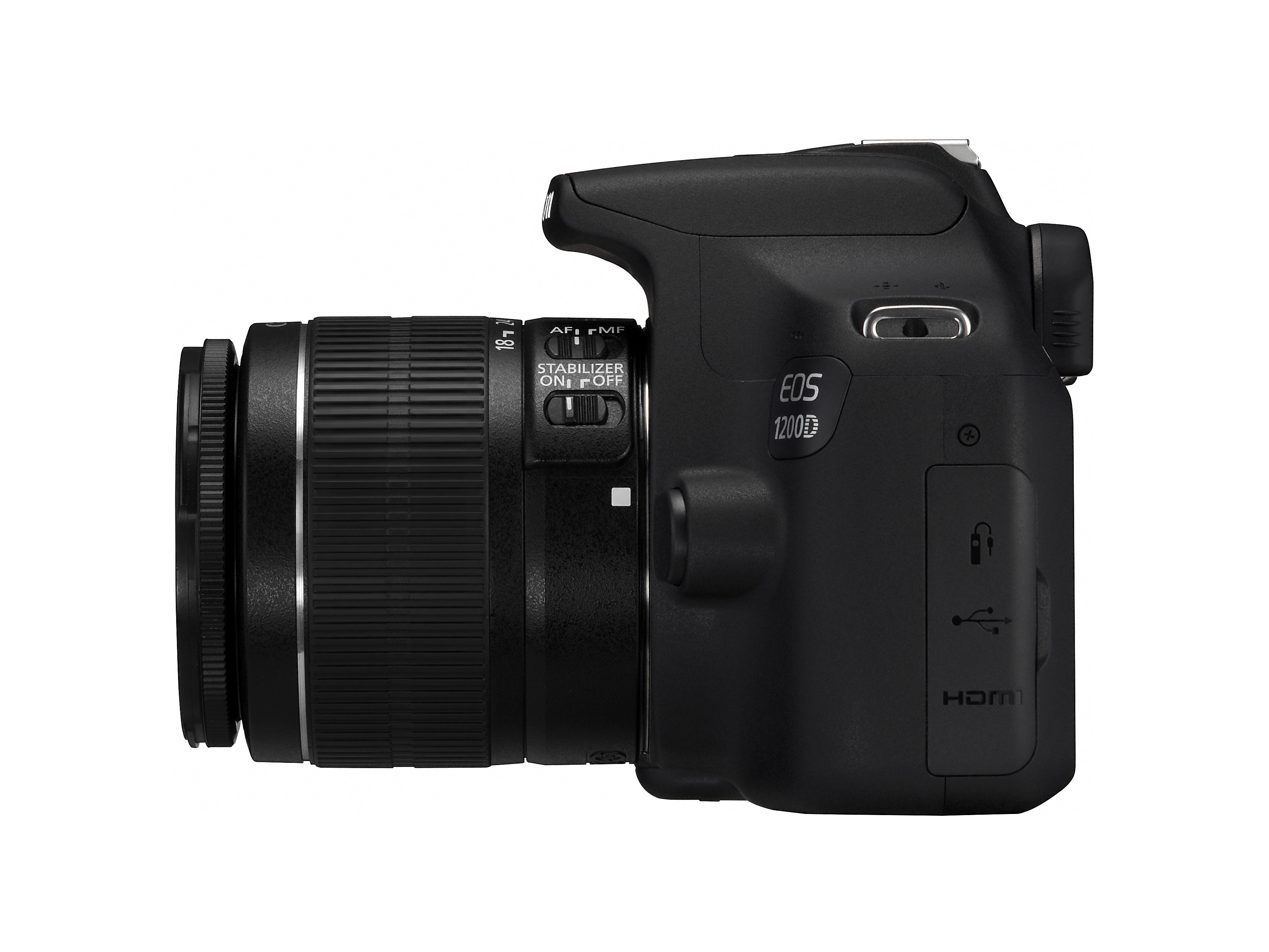 CANON EOS 1200D + Eyefi Speicherkarte Spiegelreflexkamera, , , 18-55 mm, 75-300 mm (III USM) Objektiv, Schwarz