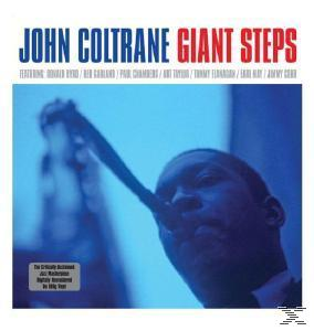 John Coltrane szaxofonozik a "Giant Steps" album borítóján.