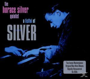 Album borítója: A Horace Silver Quintet zongorázik. A szöveg a következőt írja: „a fistful of SILVER”.