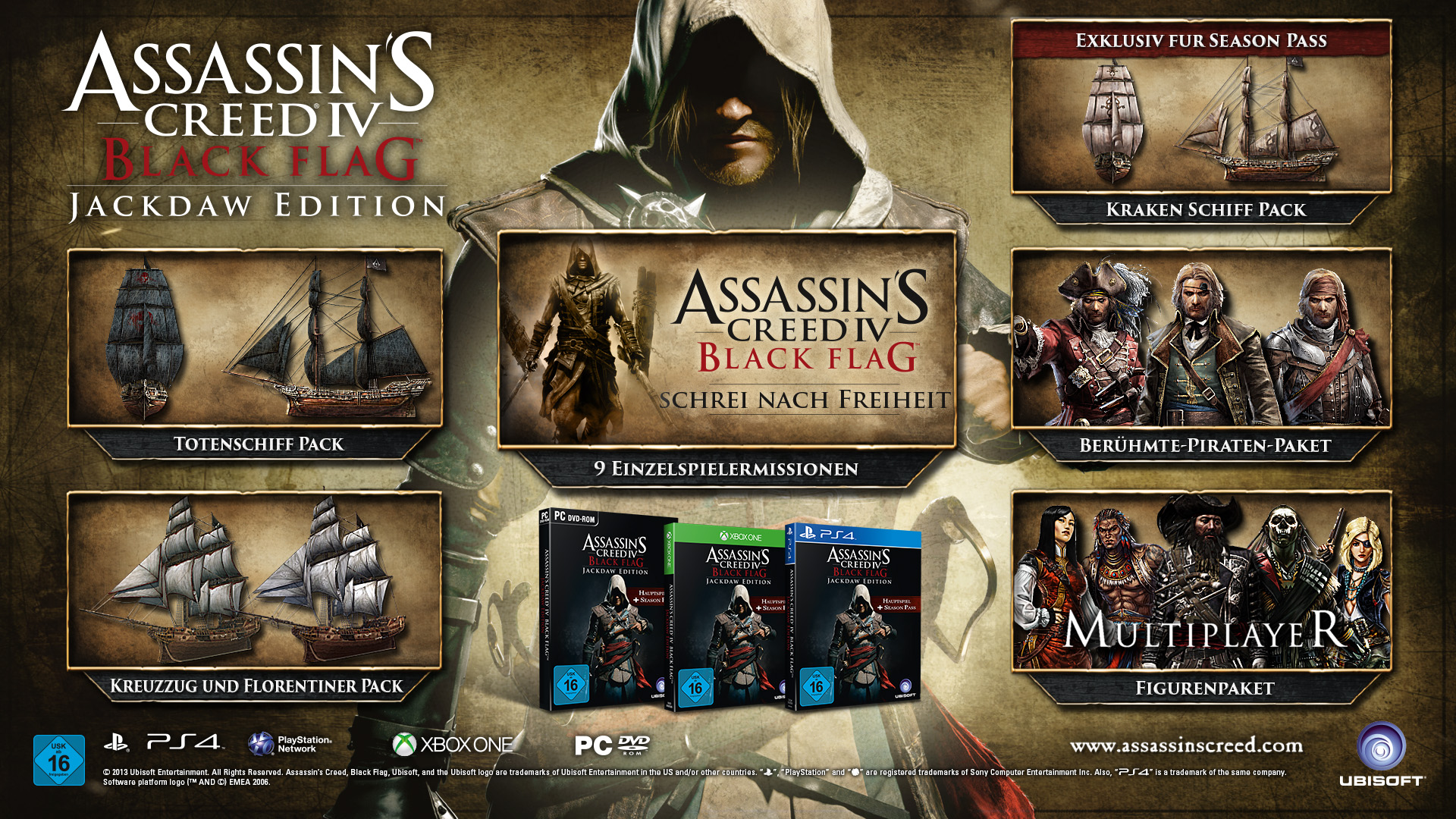 Assassin’s Creed 4 Black Flag (Jackdaw-Edition) - [PlayStation 4]