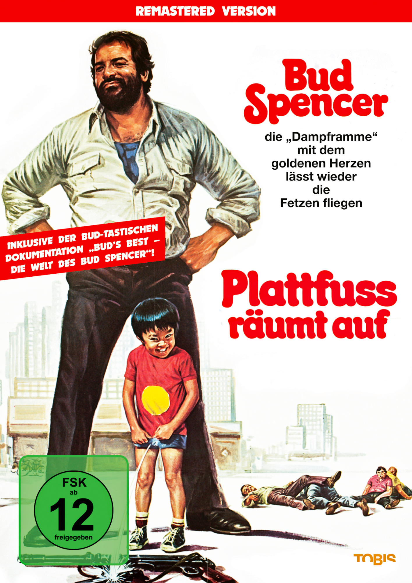 Bud Spencer mit einem Jungen, Filmplakat.