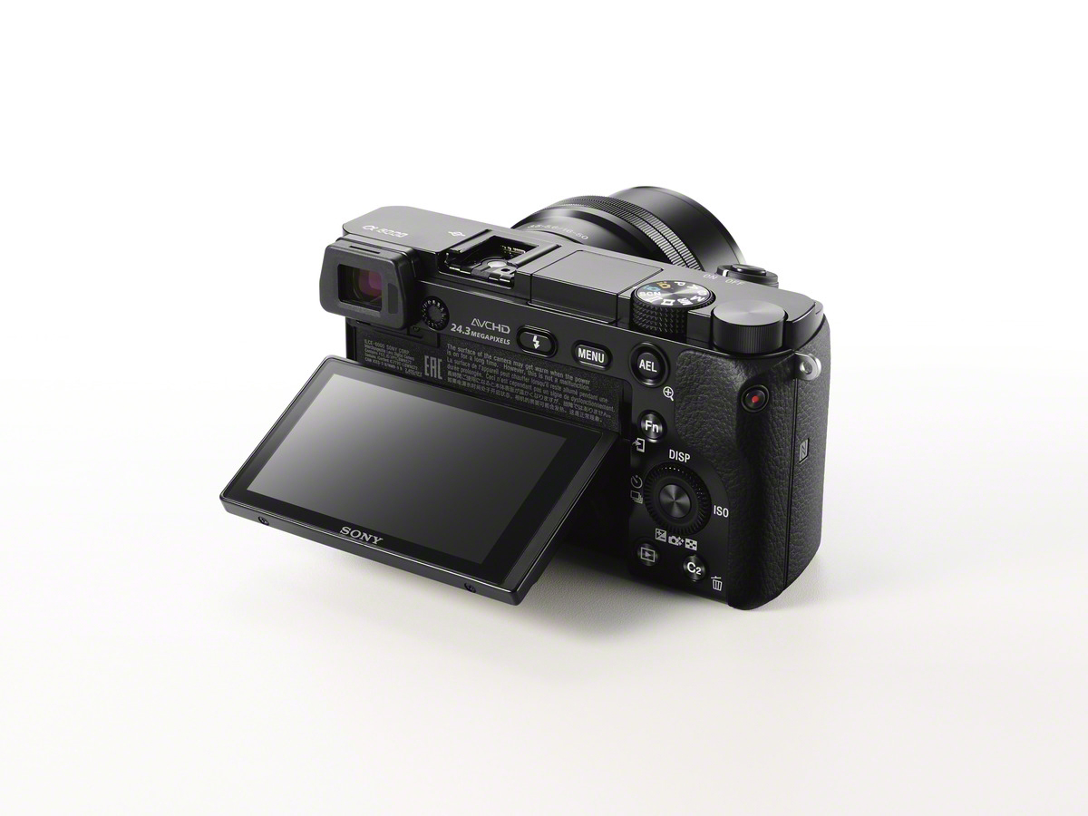 SONY Alpha 6000 ZOOM+TELEZOOM KIT (ILCE-6000Y) Systemkamera mit Objektiv 16-50 mm, 55-210 mm, 7,6 cm Display, WLAN