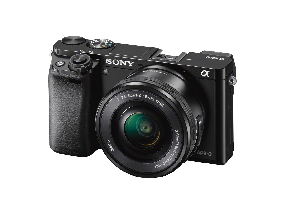 SONY Alpha 6000 ZOOM+TELEZOOM KIT (ILCE-6000Y) Systemkamera mit Objektiv 16-50 mm, 55-210 mm, 7,6 cm Display, WLAN