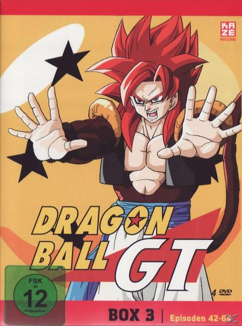 Dragon Ball GT Box-Set mit einem Anime-Charakter im Zentrum.