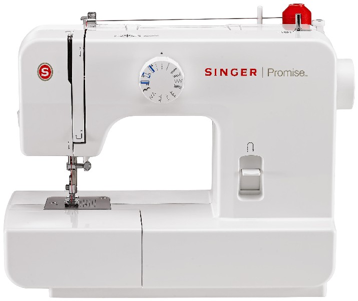 Máquina de coser - Singer Promise 1408, Sistema Pressomatic, 8 bordados diferentes, Mando