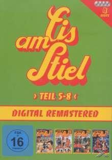 DVD-Cover mit Text: am Eis Stiel, Teil 5-8. Mehrere kleine Fotos unten.