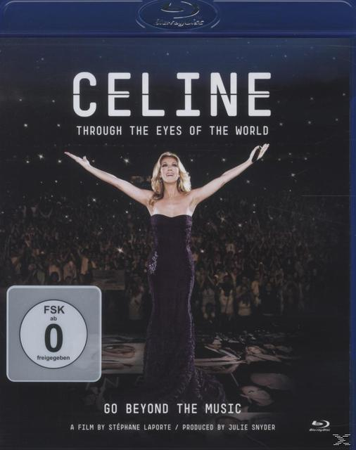 Blu-ray-Cover von Celines Konzert. Sie steht mit offenen Armen auf der Bühne, das Publikum im Hintergrund.