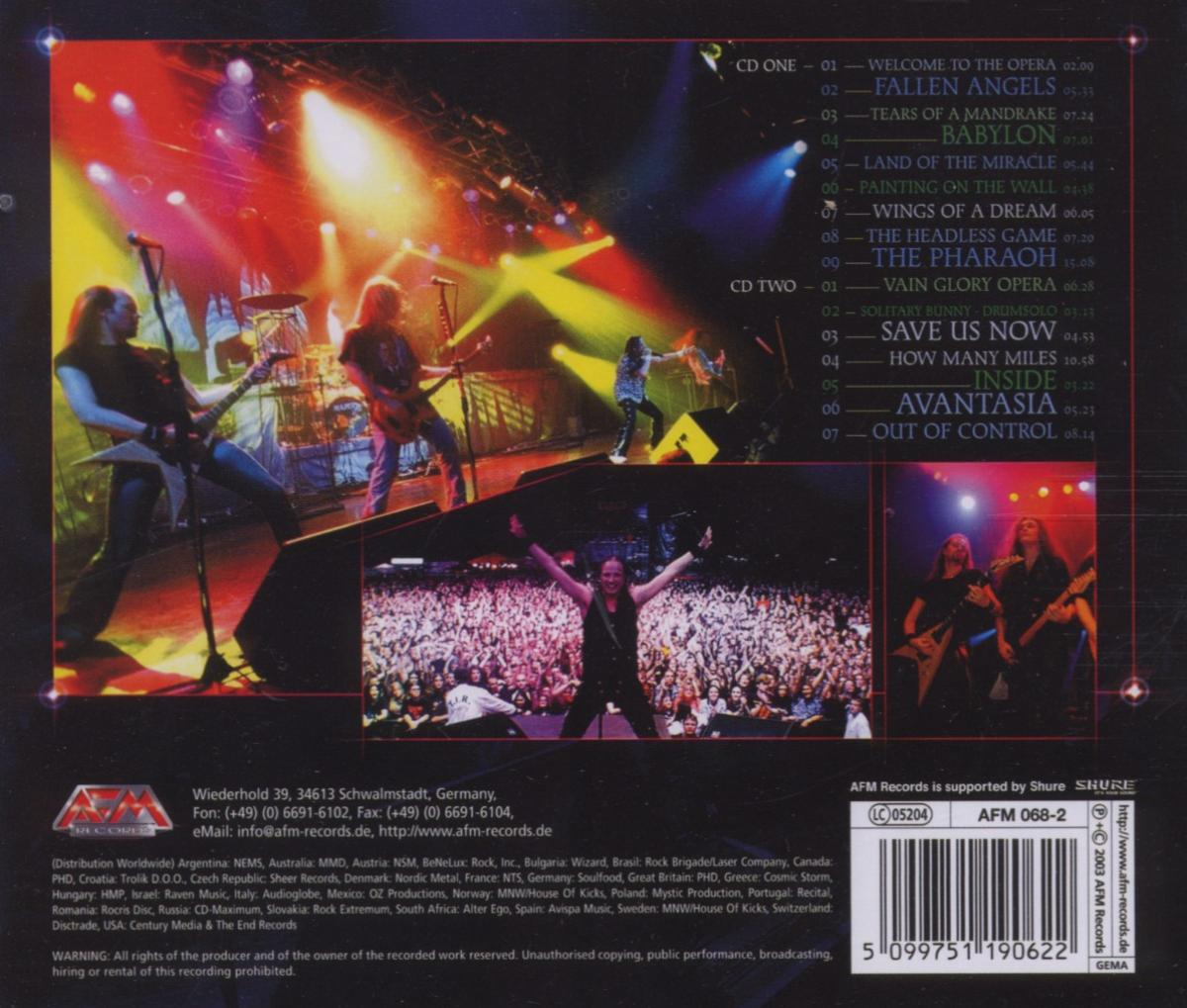 Edguy - Burning Down The Opera (Live)  - (CD)
