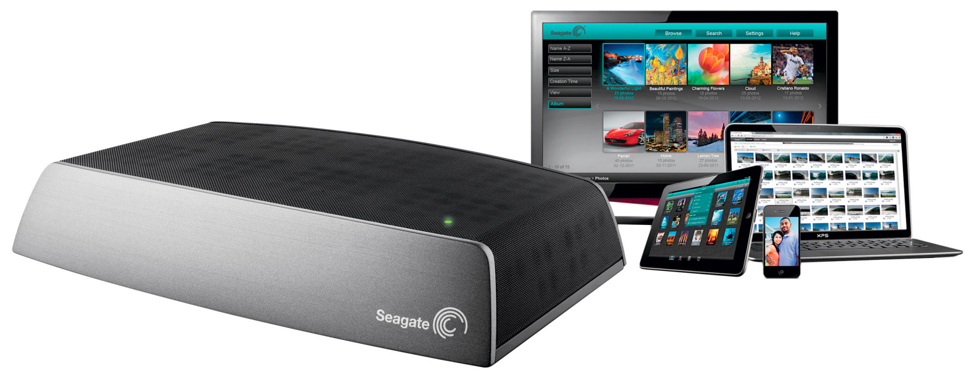 Disco duro de 4TB - Seagate Central, Ethernet, DLNA