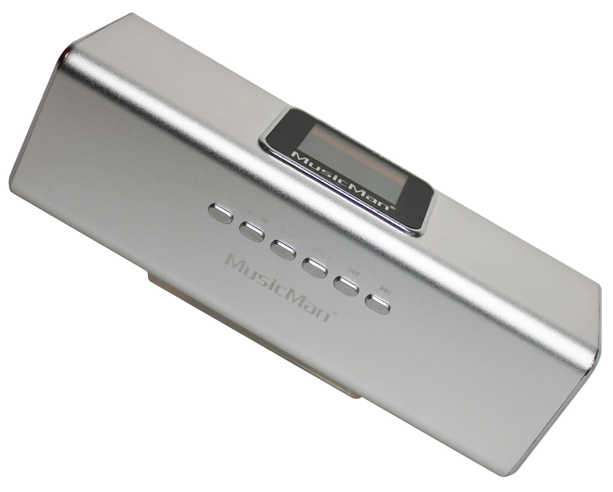 TECHNAXX MusicMan MA Display Soundstation Lautsprecher, Silber