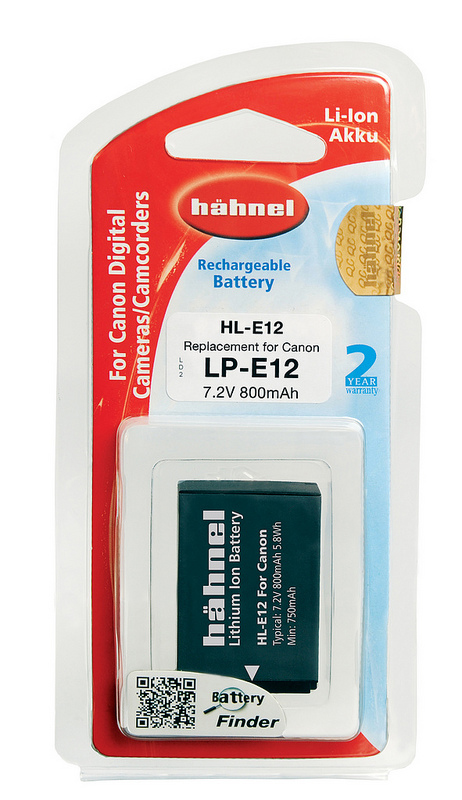 HÄHNEL Qualitätsakku für Canon LP-E12 EOS M