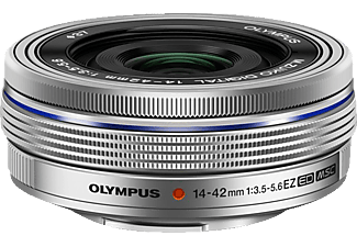 OLYMPUS M.ZUIKO Digital ED 14-42mm F3,5-5,6 14 mm - 42 mm f/3.5 (Weitwinkel), f/5.6 (Tele) ED, MSC (Objektiv für Micro-Four-Thirds, Silber)