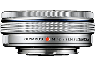 OLYMPUS M.ZUIKO Digital ED 14-42mm F3,5-5,6 14 mm - 42 mm f/3.5 (Weitwinkel), f/5.6 (Tele) ED, MSC (Objektiv für Micro-Four-Thirds, Silber)