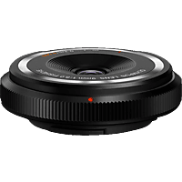 OLYMPUS Body Cap Lens 9mm F8.0 9 mm - 9 mm f/8 (Objektiv für Micro-Four-Thirds, Schwarz)