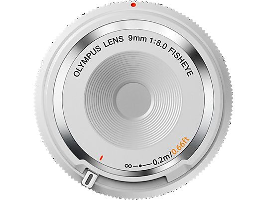 OLYMPUS BODY CAP LENS 9mm 1:8.0 - Objectif à focale fixe (Blanc)
