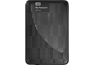 WESTERN DIGITAL MY PASSPORT AV-TV 1TB USB3 - Festplatte (HDD, 1 TB, Schwarz gemustert)