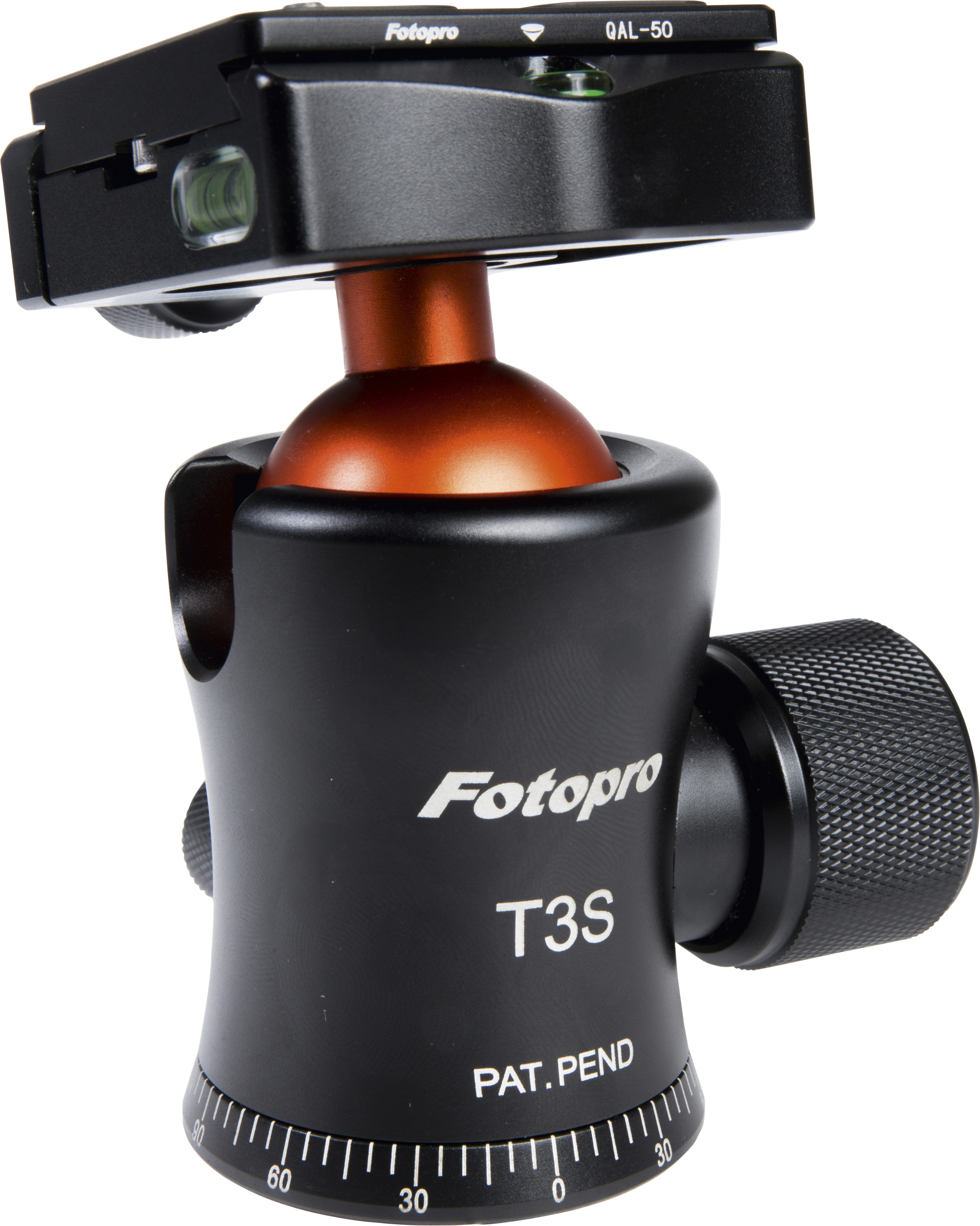 ROLLEI 22506 Fotopro C5I II+T3S Dreibein Stativ, Orange, Höhe offen bis 1593 mm