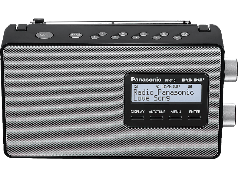 DAB+ EG-K DAB, Radio, Tuner, Tuner/ PANASONIC DAB+ RF-D10 Schwarz Analog