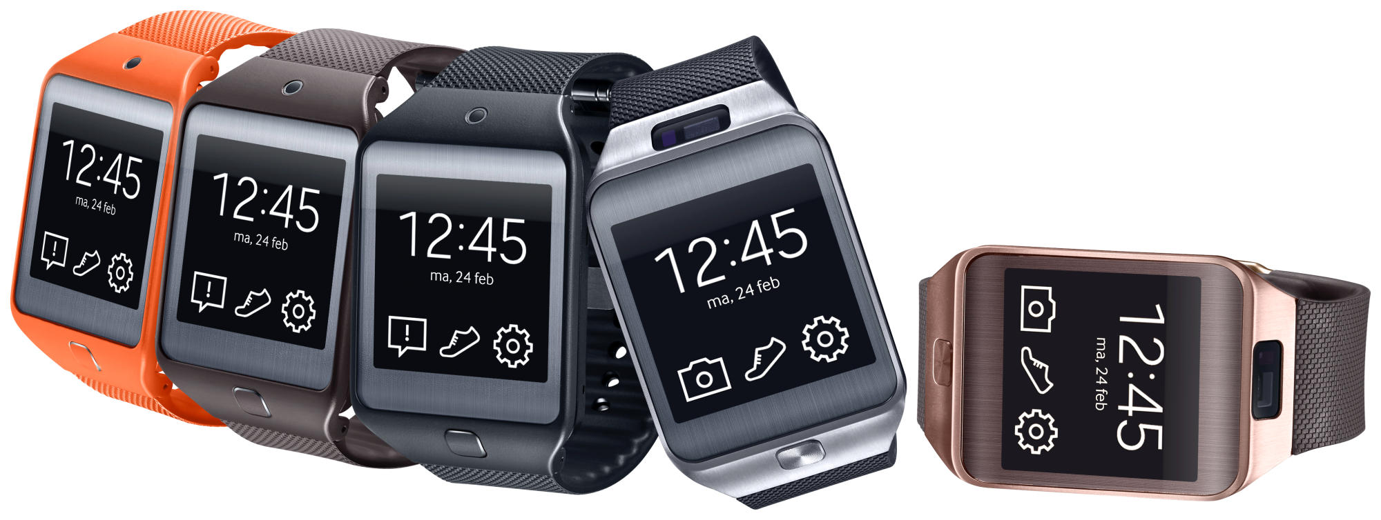 SAMSUNG Gear 2 Smart Watch, Titan Silber