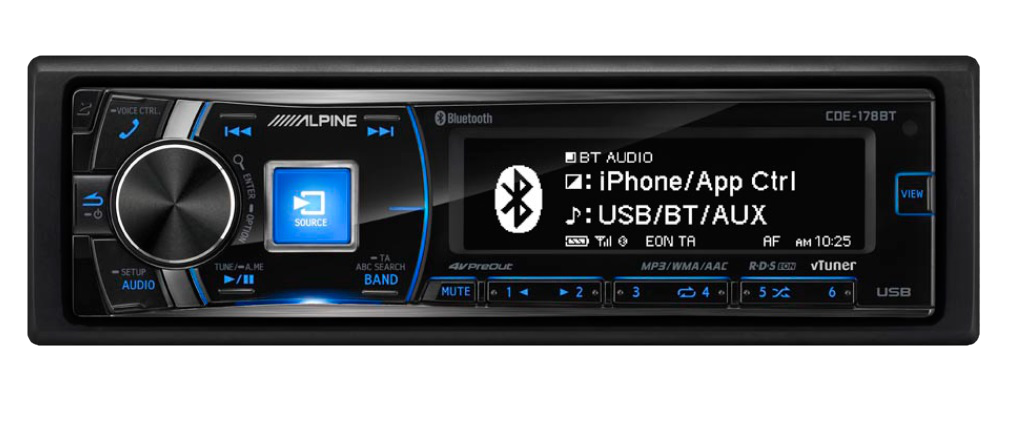 ALPINE CDE-178 BT autórádió fejegység